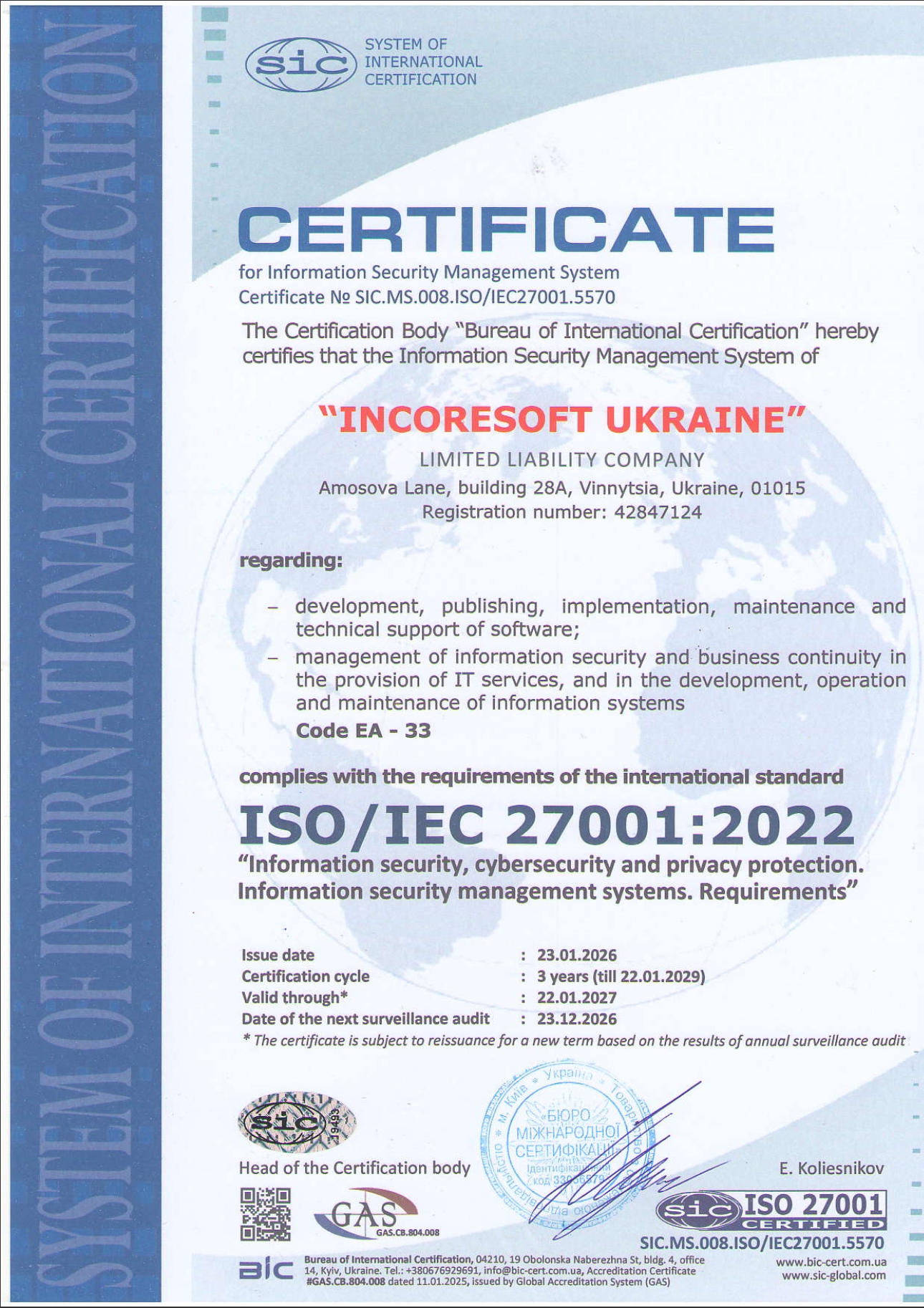 ISO/IEC 27001:2022